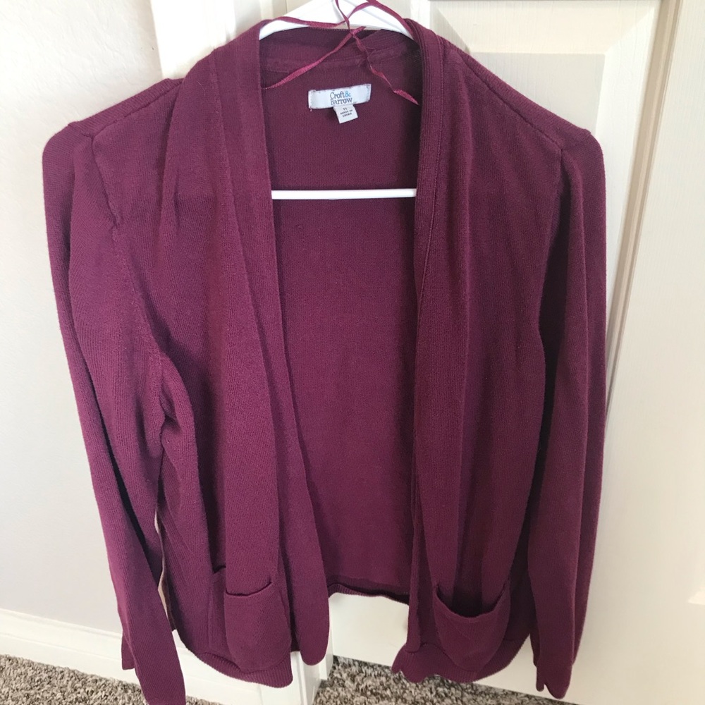 Maroon Cardigan